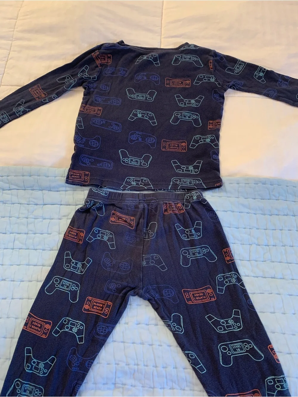 Carter's Navy Kids Pajama Set with Gaming Controller Prints